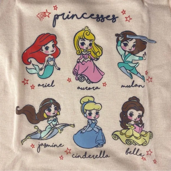 NEW Gap Disney Princess Short Pyjama Set - Size 12-18M - Picture 6 of 8